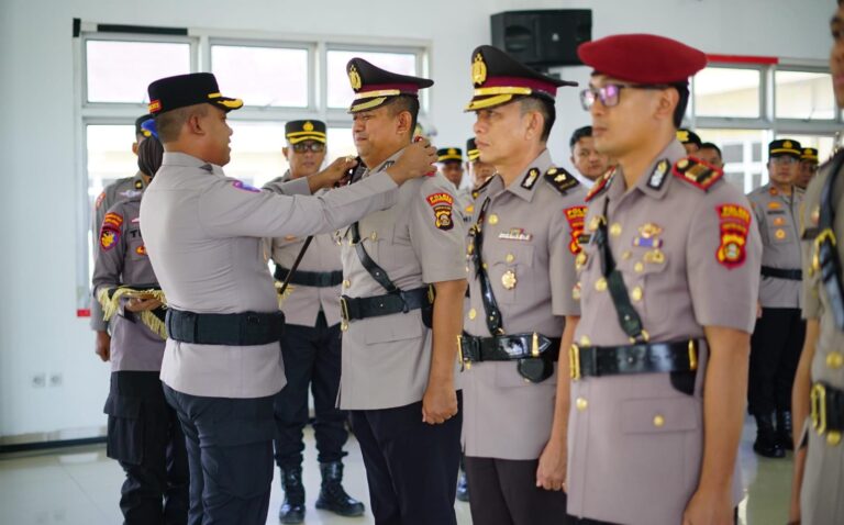 Sertijab di Polres Ogan Komering Ilir Berlangsung Khidmat, Ini Pesan AKBP Eko Rubiyanto