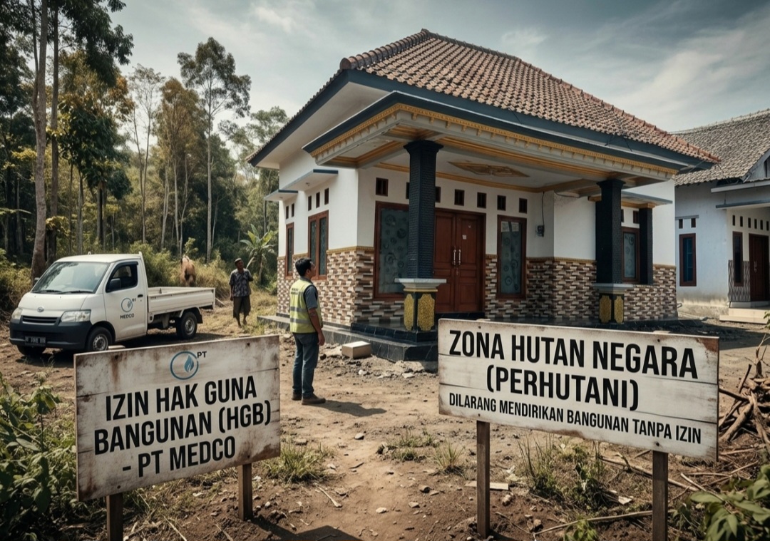 Oknum Polmob di Bondowoso Akui Bangun dan Sewakan Rumah di Lahan Perhutani ke PT Medco, Legalitas Dipertanyakan